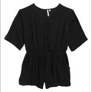 Good Luck Girl-Good Luck Gem Black Romper